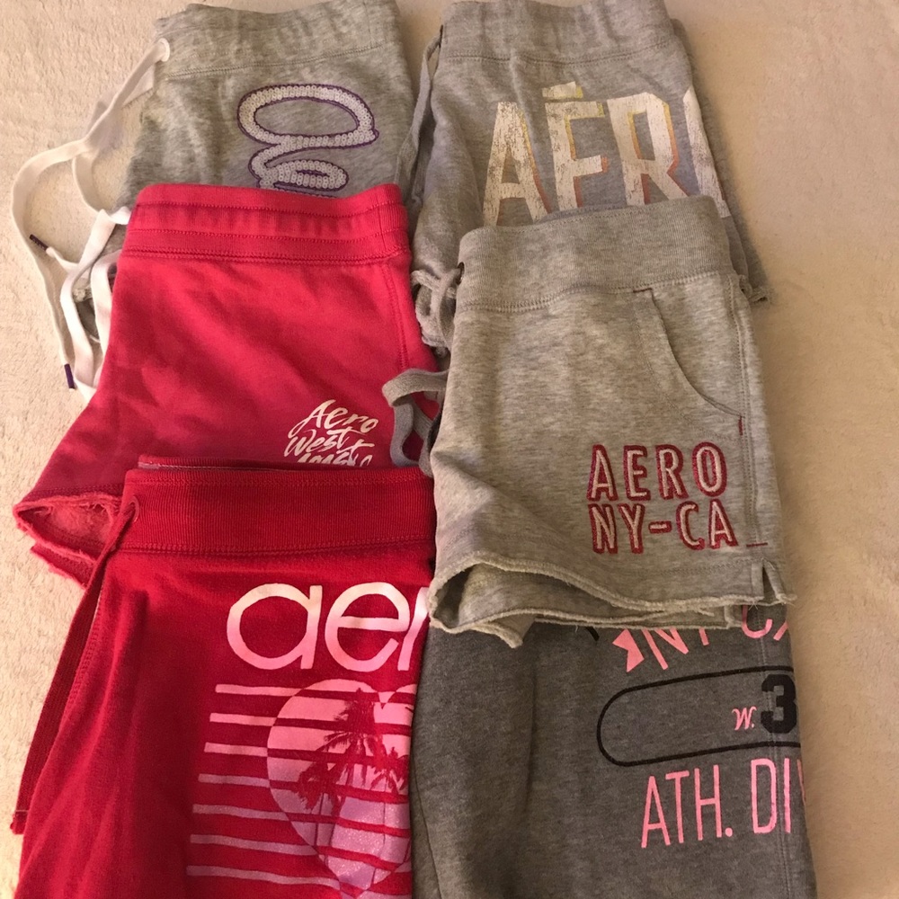 Lot of 6 brand new Aeropostale shorts XS